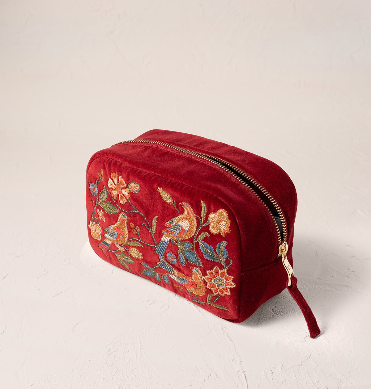 Botanical Birds Makeup Bag