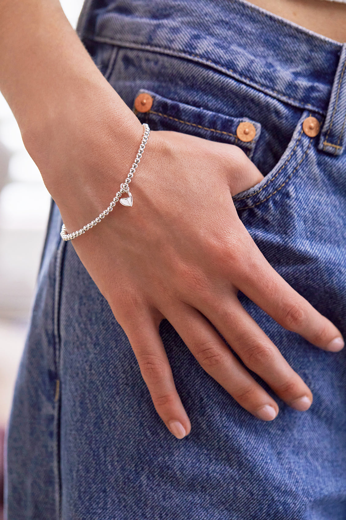 Estella Bartlett Folded Heart Sienna Mum Bracelet