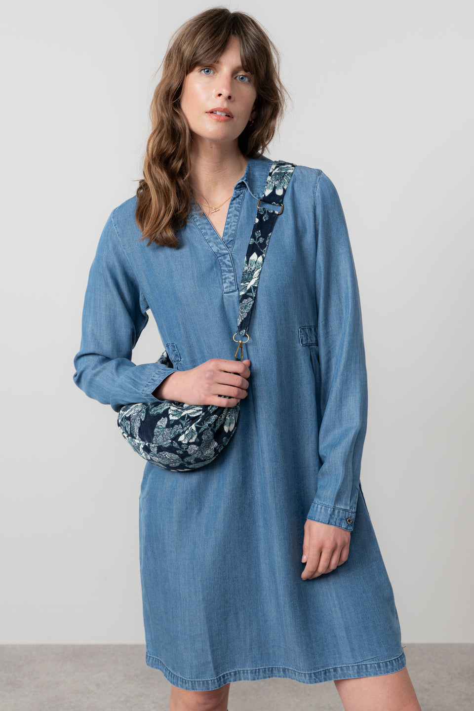 Lily & Me Emma Tencel Denim Shirt Dress