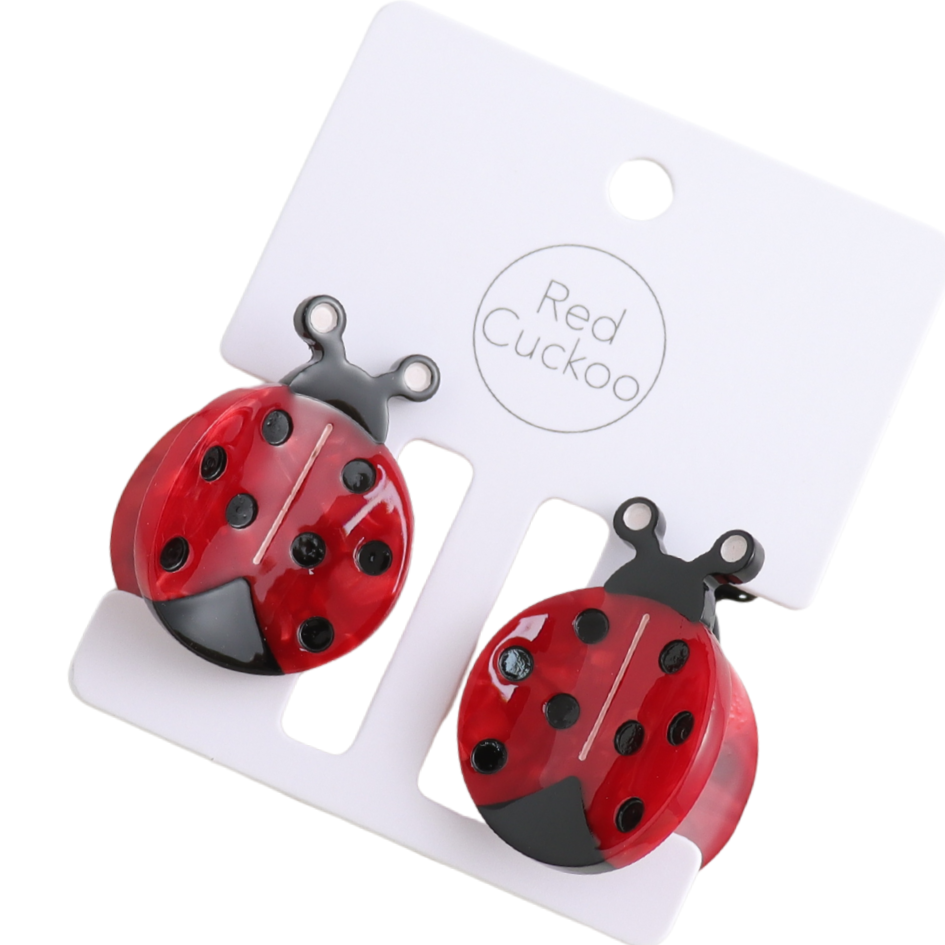 Mini Ladybird Claw Clips