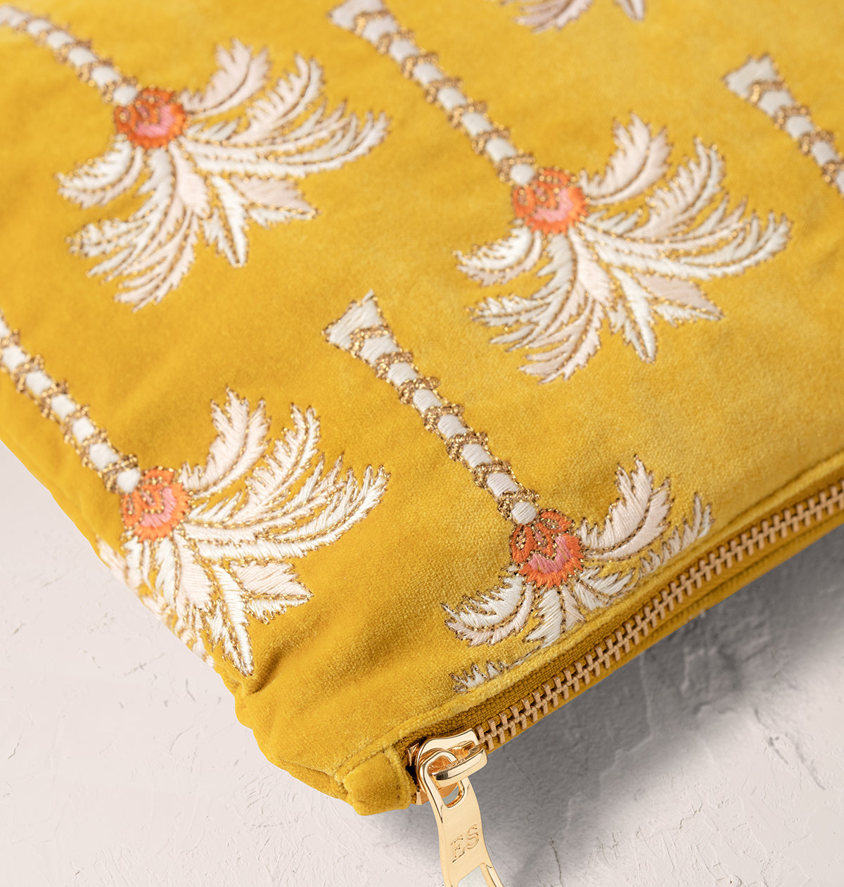 Sunrise Palms Everyday Pouch Mustard