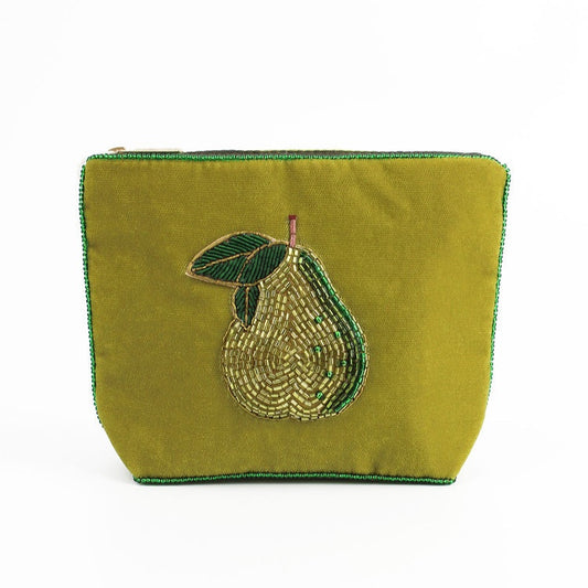 My Doris Green Pear Small Pouch