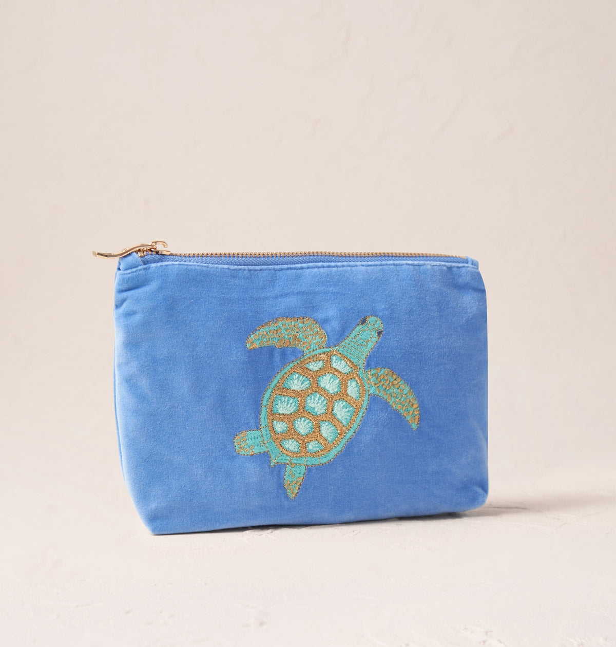 Turtle Conservation Caribbean Blue Mini Pouch