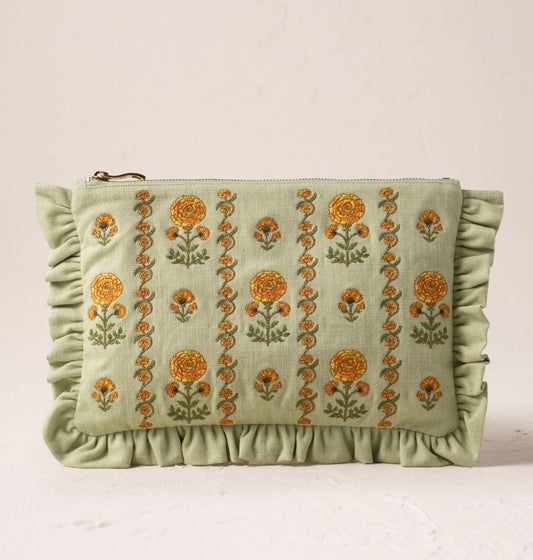 Marigolds Everyday Cotton Frill Pouch