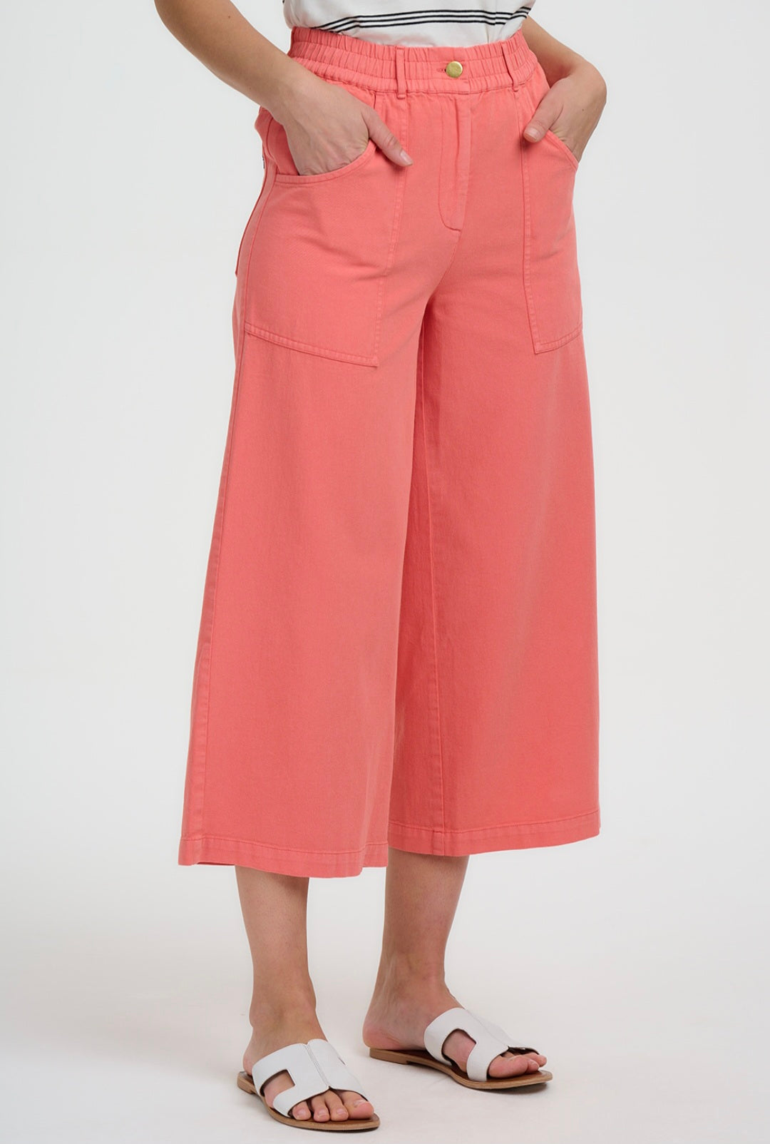 Sugarhill Brighton Charlene Cropped Coral Trousers