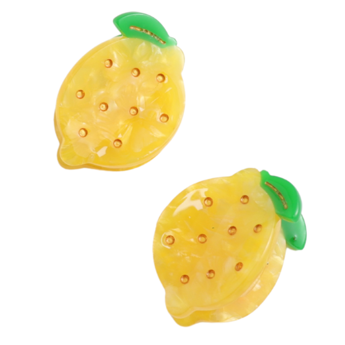 Mini Lemon Claw Clips