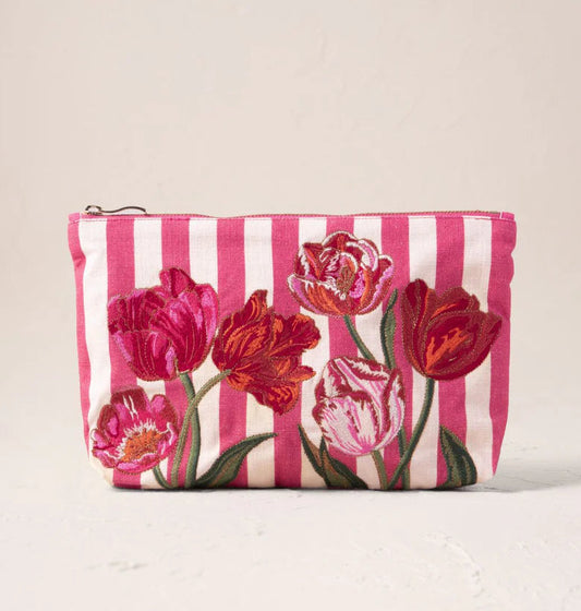 Tulip Stripe Everyday Pouch