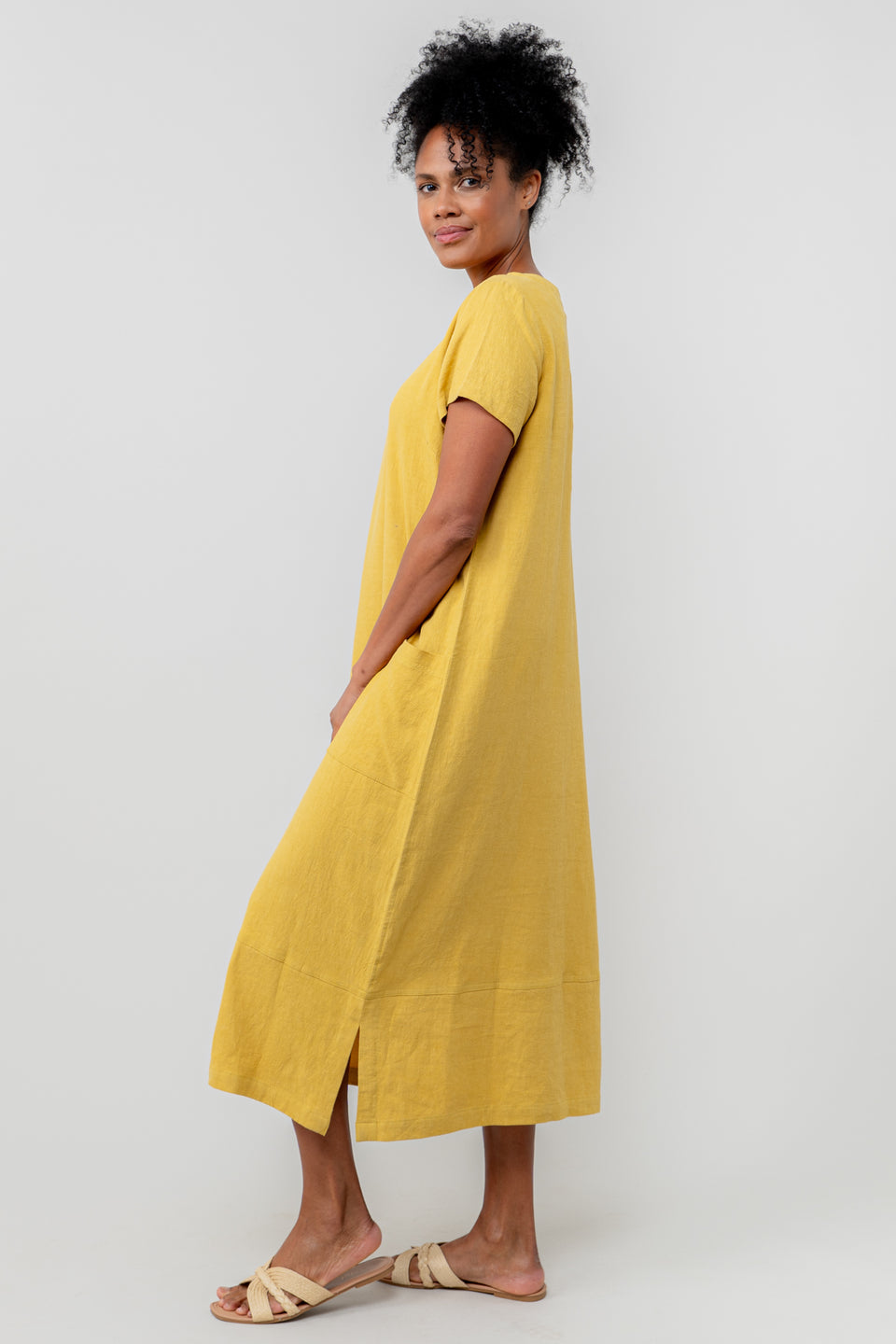 Lily & Me Summer Breeze Dress in Ochre