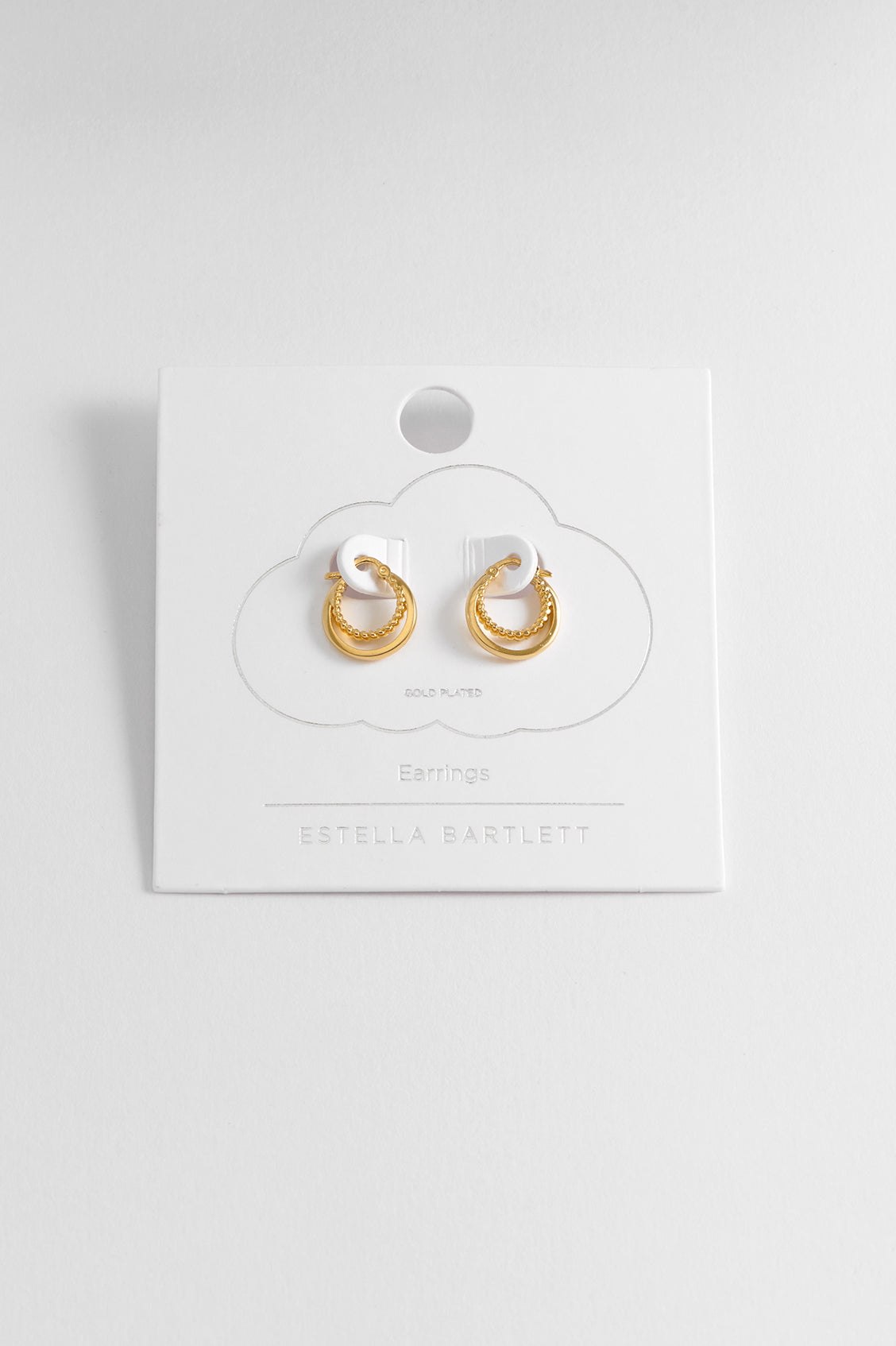 Estella Bartlett Double Twisted Hoop Earrings