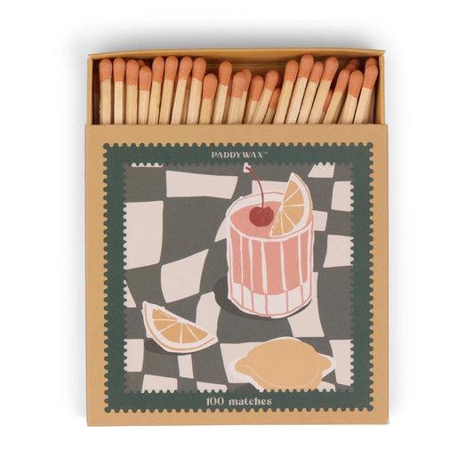 Paddywax Cocktail Jumbo Boxed Matches
