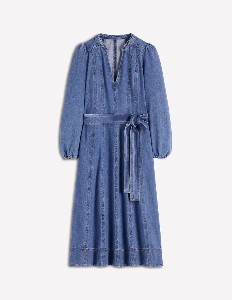 Rosaline Denim Midi Dress