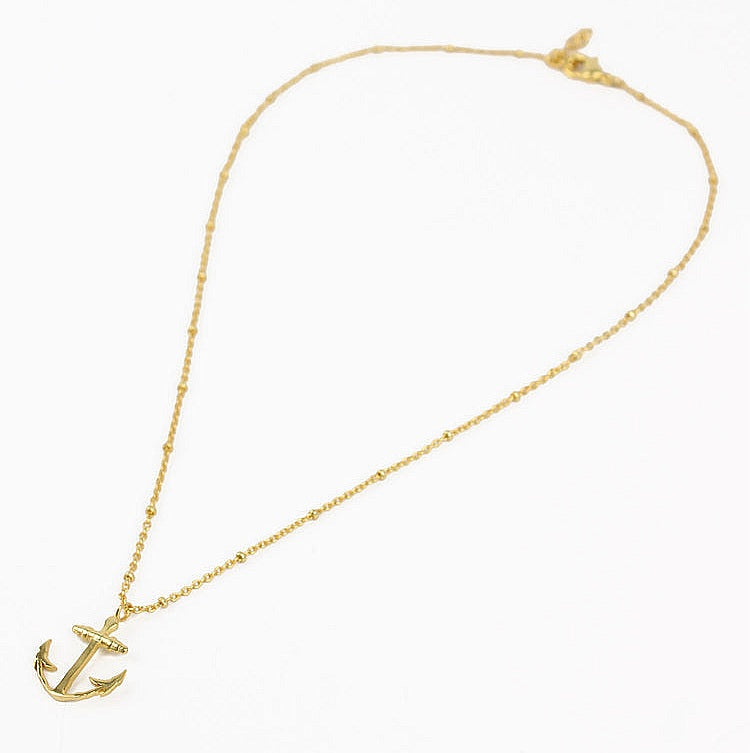 My Doris Gold Anchor Necklace