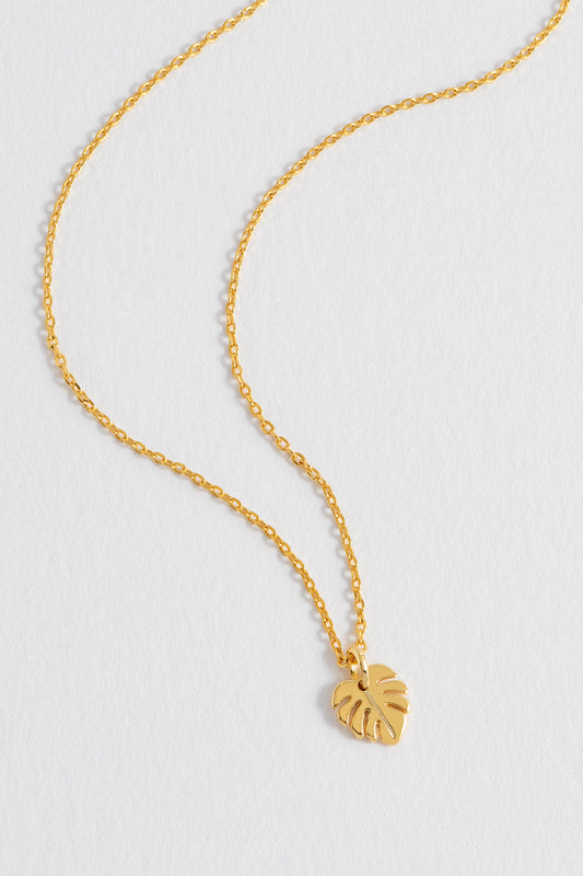 Estella Bartlett Monstera Necklace