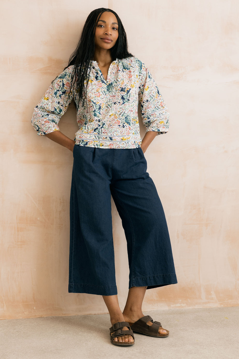 Lily & Me Zoe 3/4 Sleeve Harding Blouse