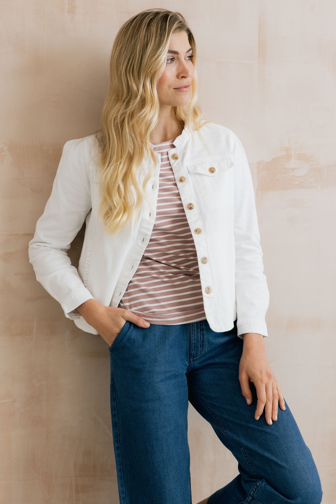 Lily & Me Seren Jacket in White