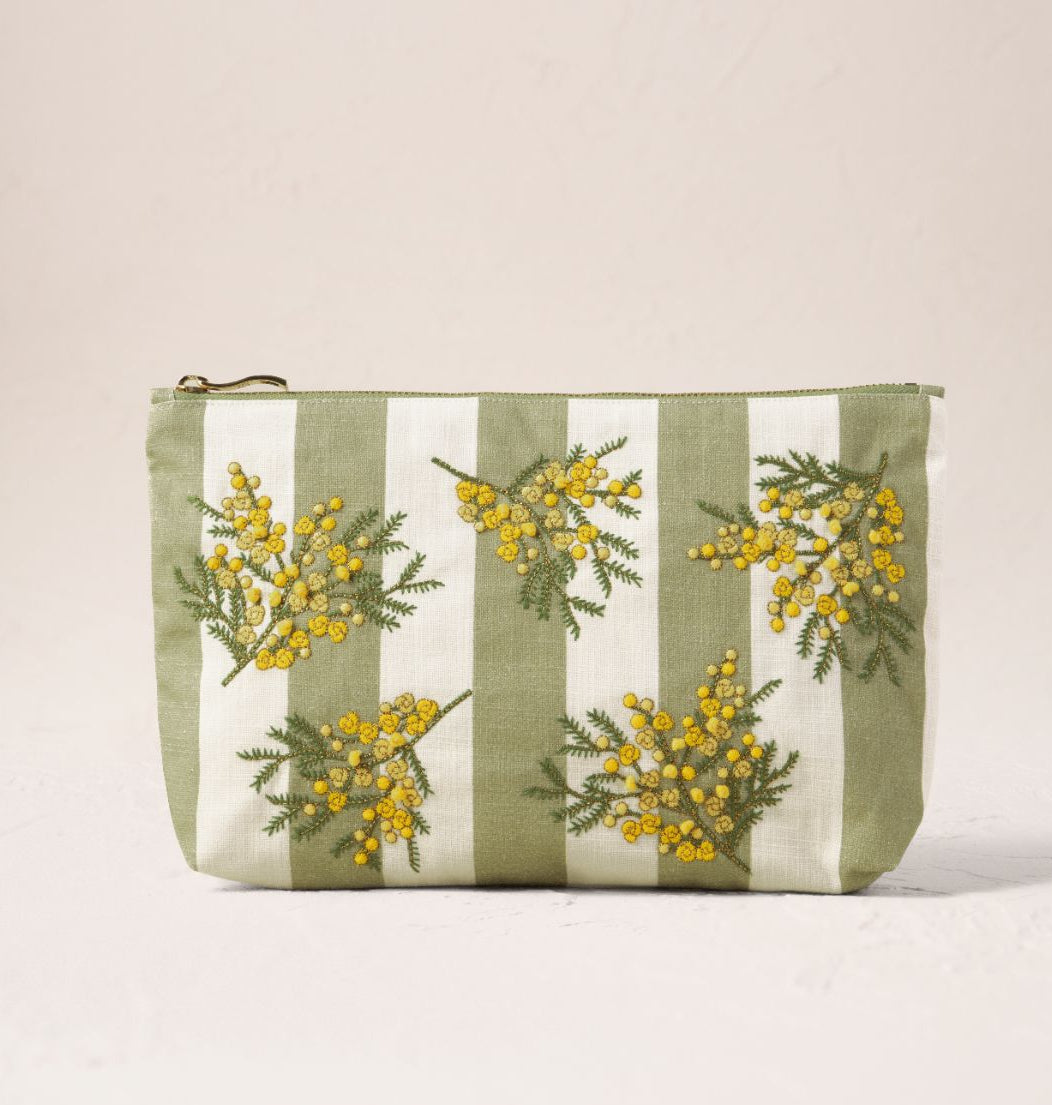 Mimosa Stripe Everyday Pouch