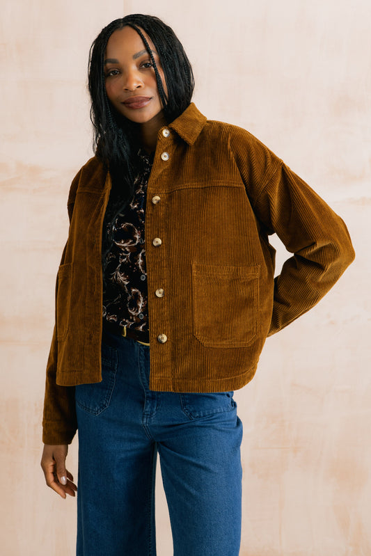 Lily & Me Olivia Jumbo Cord Shirt Jacket