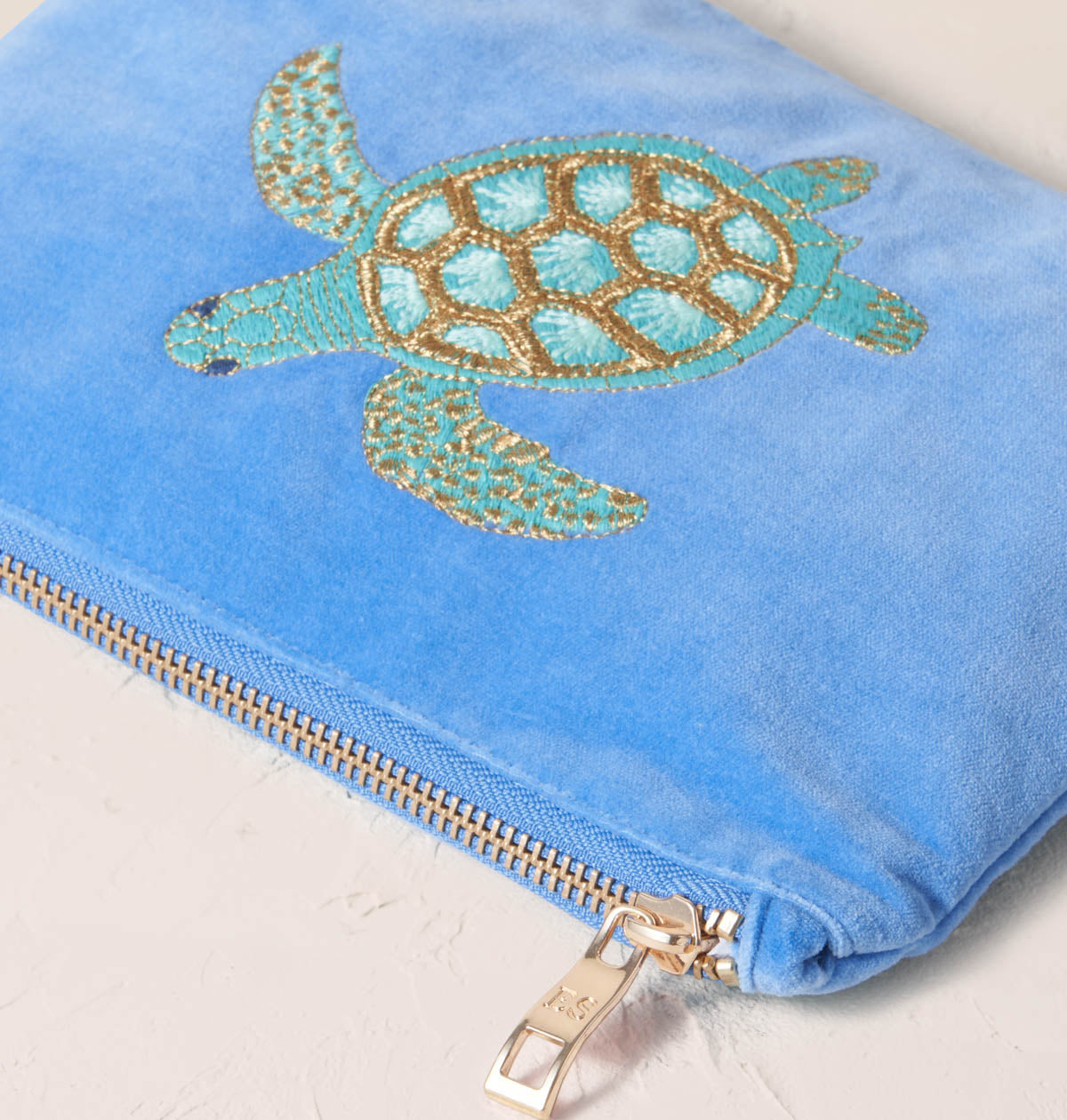 Turtle Conservation Caribbean Blue Mini Pouch