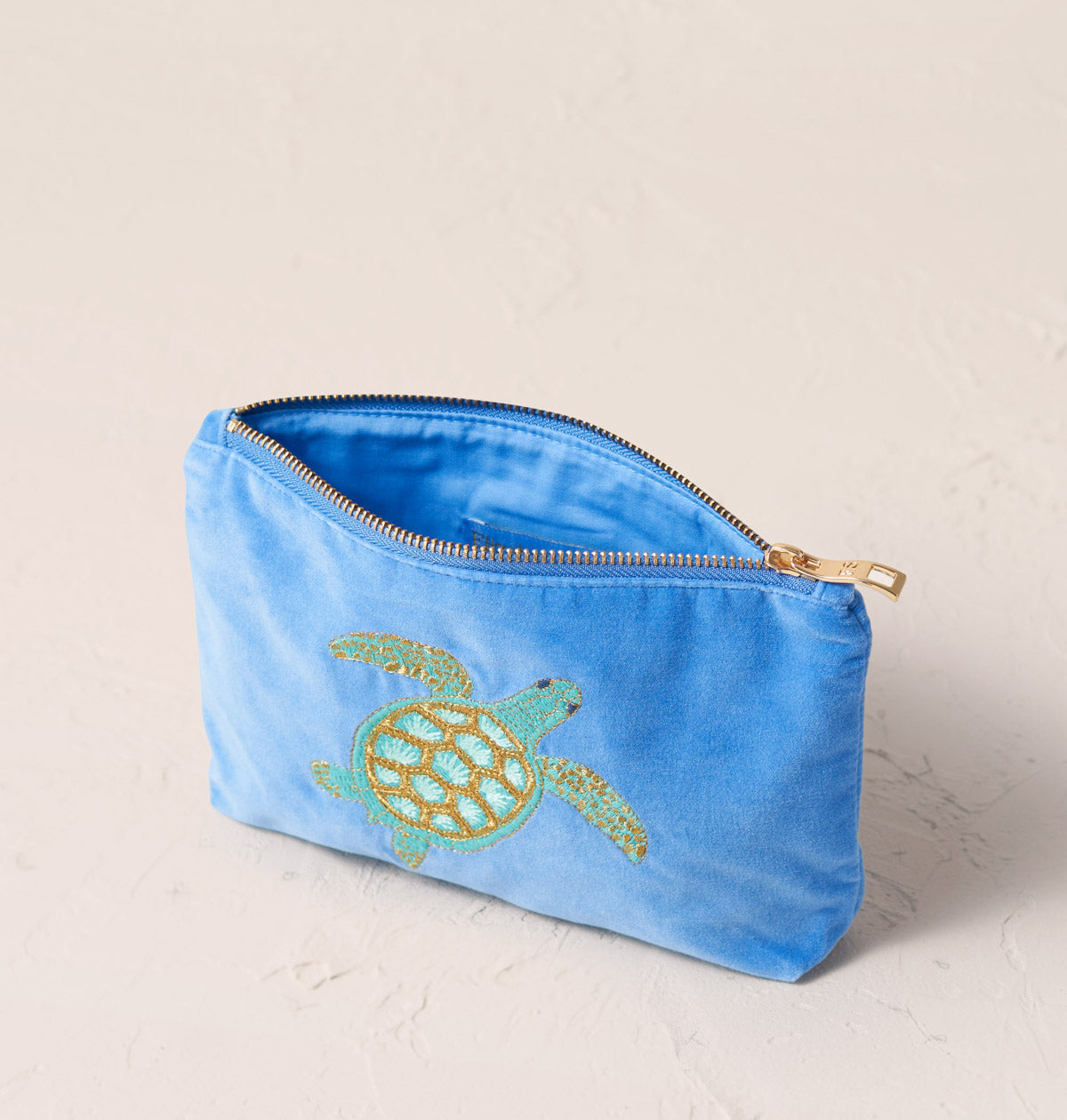 Turtle Conservation Caribbean Blue Mini Pouch