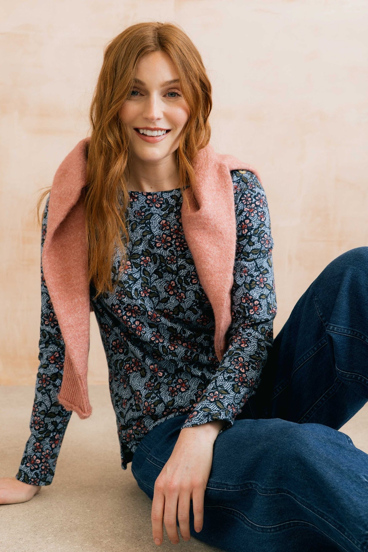 Lily & Me Riverside Printed Poppies Top