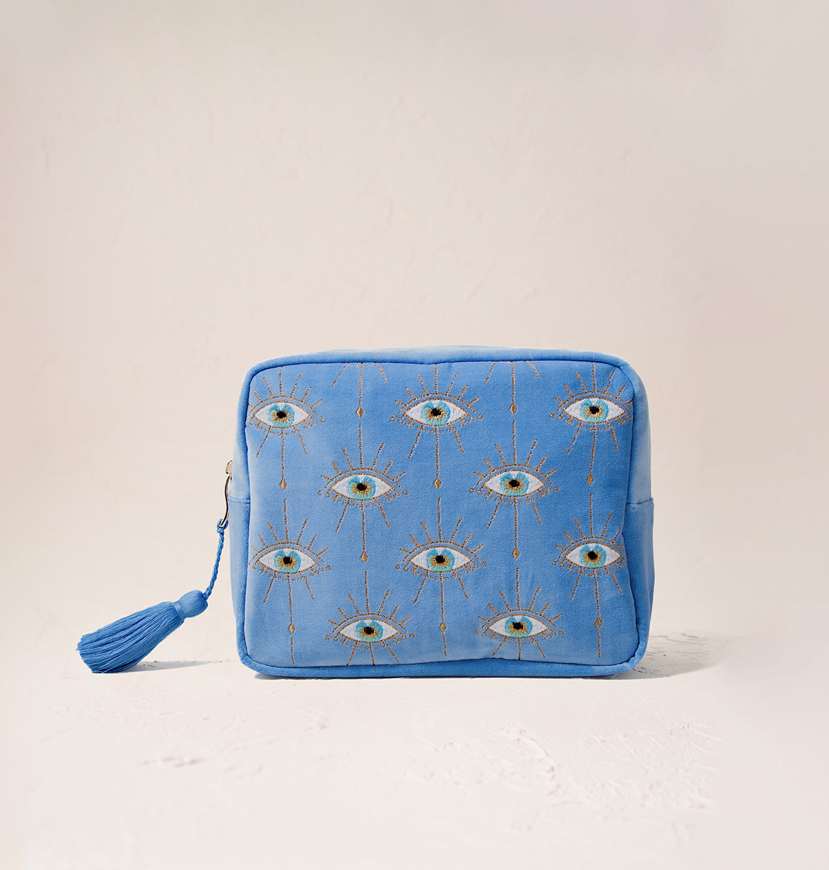 Mystical Eye Wash Bag in Caribbean Blue