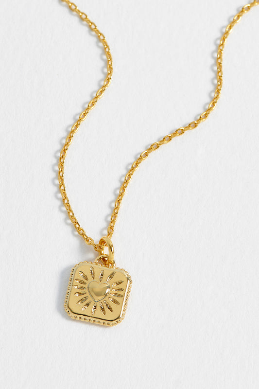 Estella Bartlett Heart Tablet Necklace