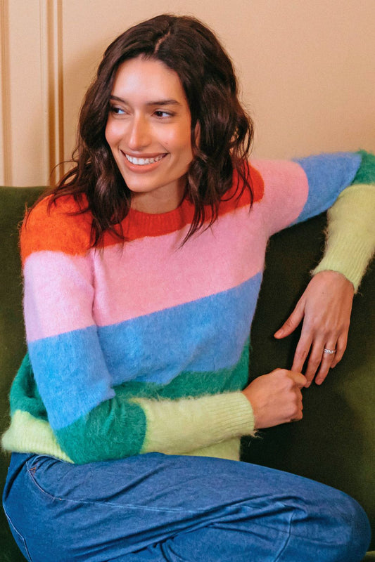 Sugarhill Brighton Dayna Multi Rainbow Jumper
