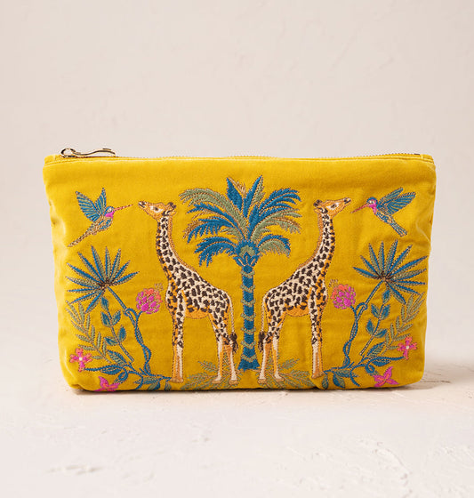Wild Giraffe Palm Everyday Pouch