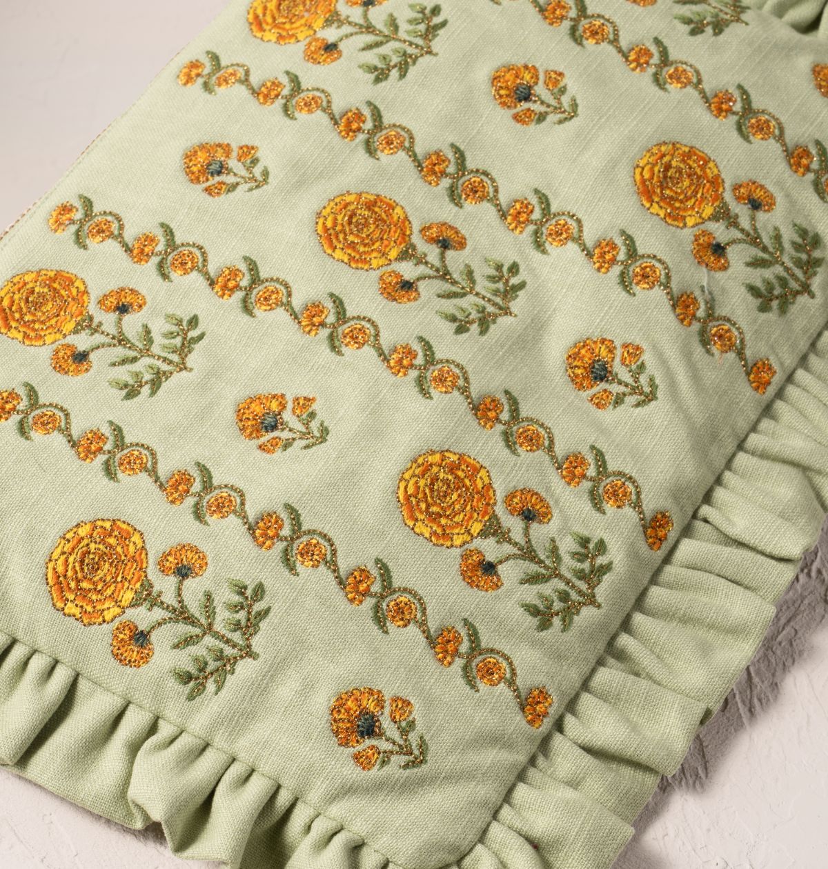 Marigolds Everyday Cotton Frill Pouch