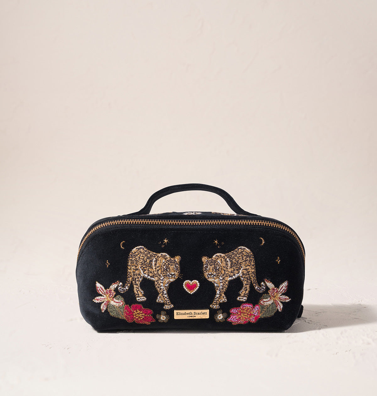 Celestial Leopard Open Flat Makeup Bag