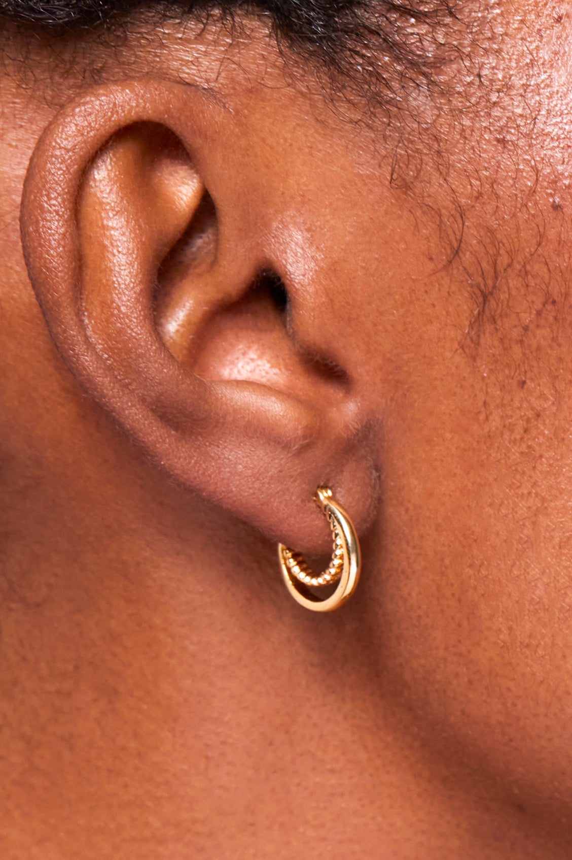Estella Bartlett Double Twisted Hoop Earrings