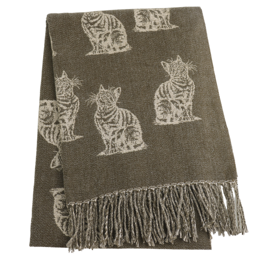 Cat Scarf - Olive