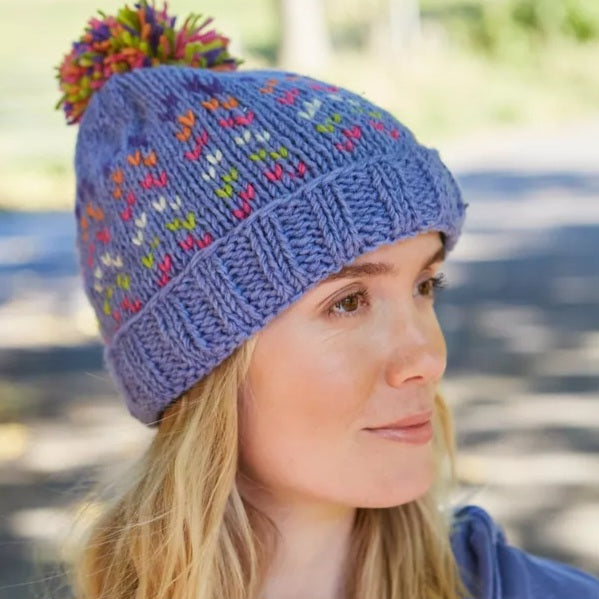 Andorra Bobble Beanie Bluebell
