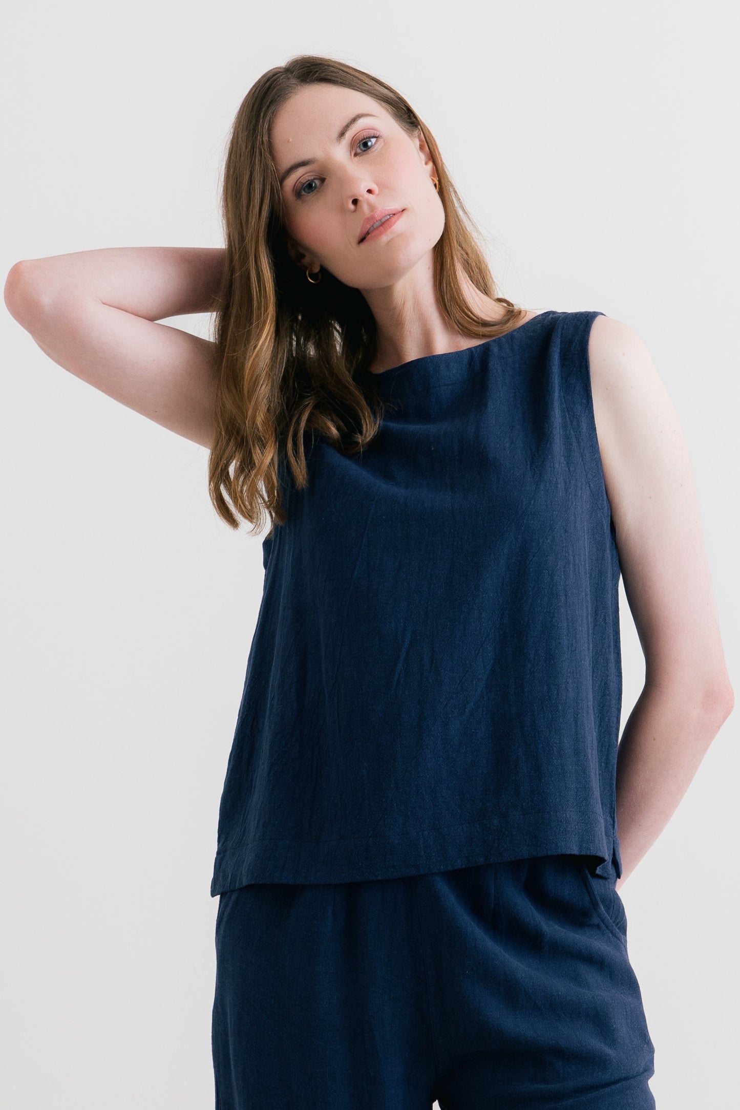 Lily & Me Allium Two Way Vest in Navy