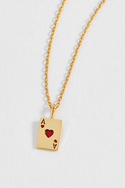 Estella Bartlett Ace of Hearts Necklace