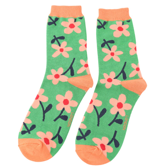 Green Meadow Bamboo Socks