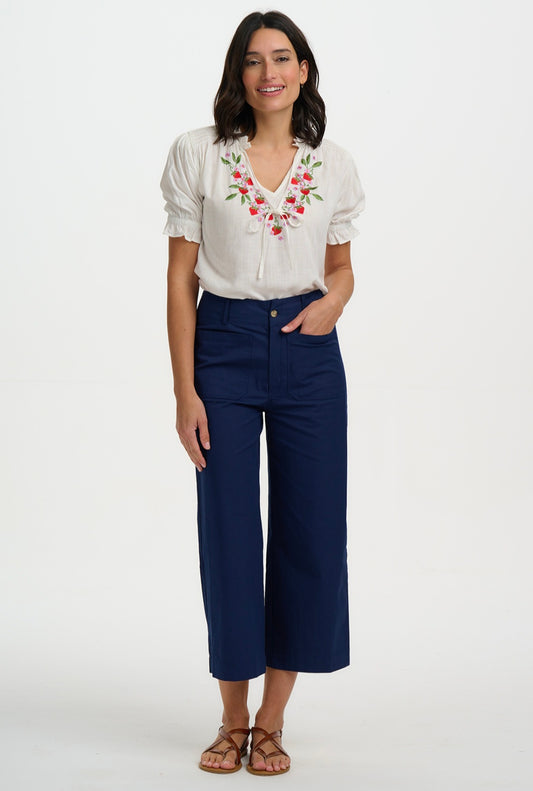 Sugarhill Brighton Skye Cropped Strawberry Trousers