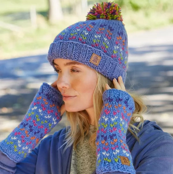 Andorra Bobble Beanie Bluebell