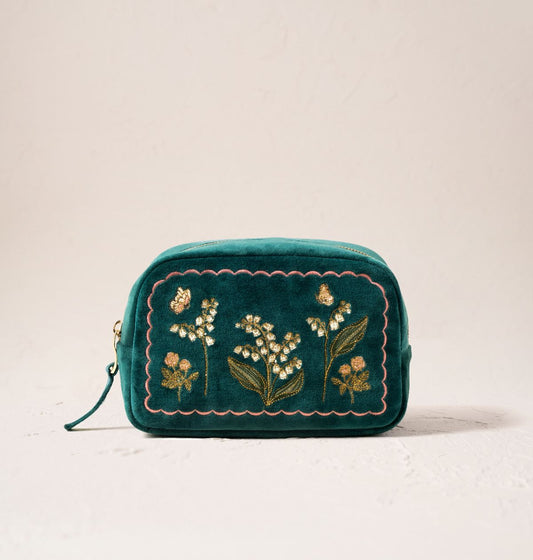 Lily of the Valley Makeup Bag