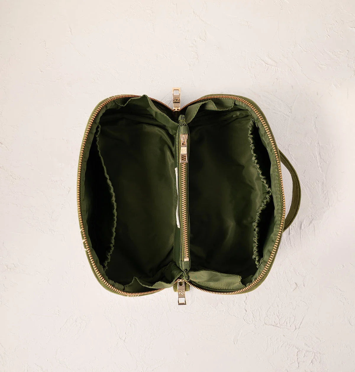 Sun Goddess Open Flat Makeup Bag Fern Green