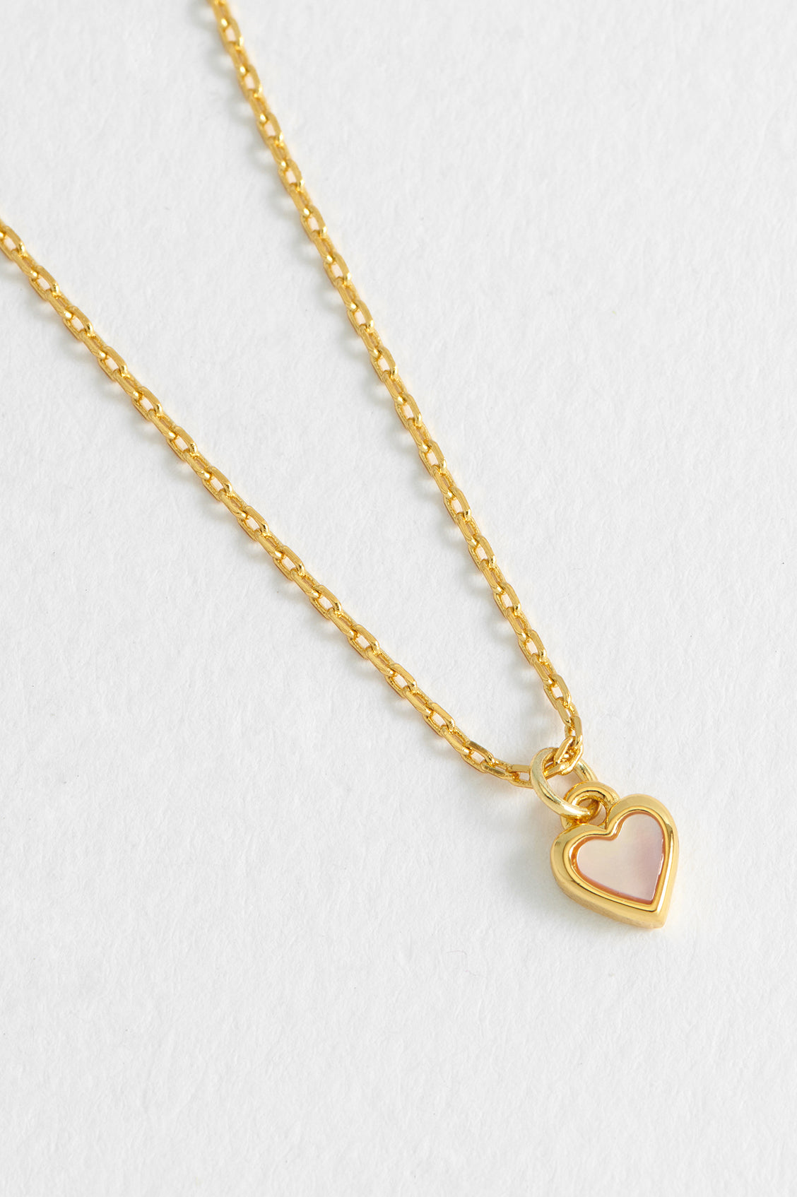 Estella Bartlett Pink Pearl Heart Necklace