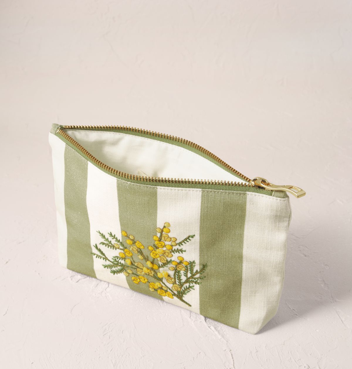 Mimosa Stripe Mini Pouch