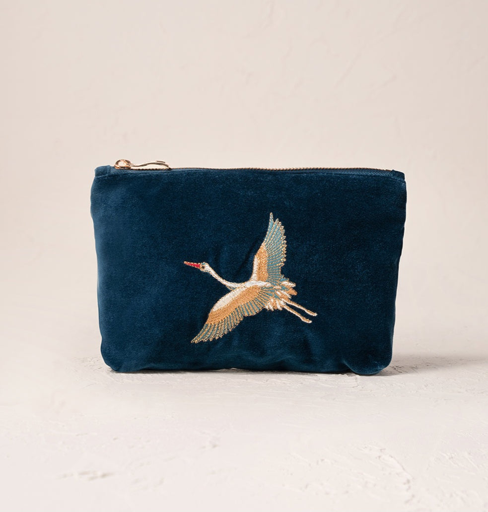 Wild Crane Mini Pouch