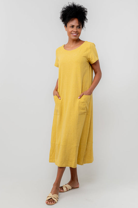Lily & Me Summer Breeze Dress in Ochre