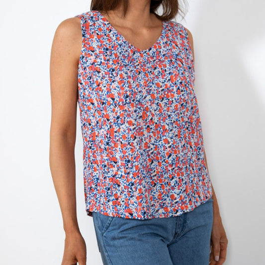 Lily & Me Alicia Vest Top in Sunset