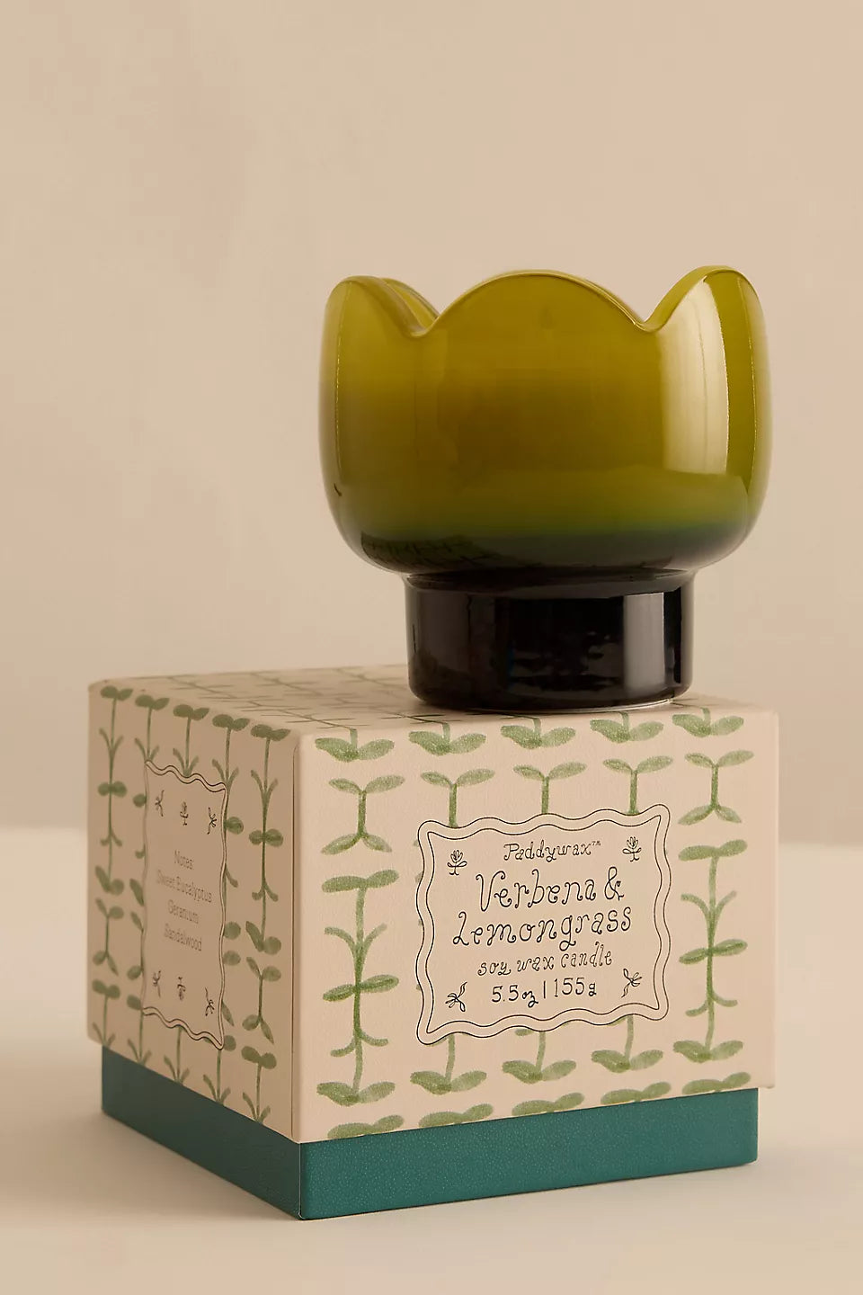 Paddywax Verbena & Lemongrass Tulip Candle
