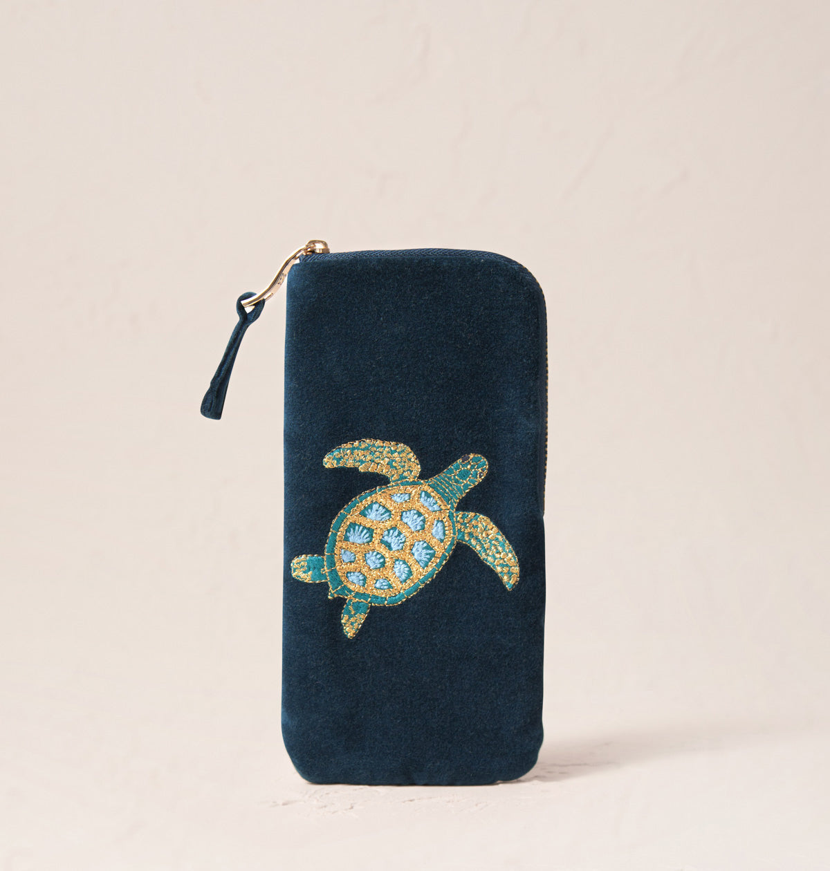 Swimming Turtle Glasses Case Marine Navy