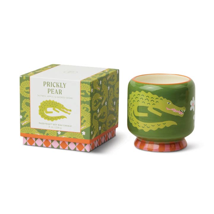 Paddywax Crocodile Prickly Pear Soy Candle