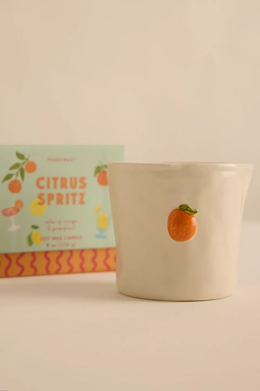 Paddywax Bistro Citrus Spritz Ceramic Soy Candle