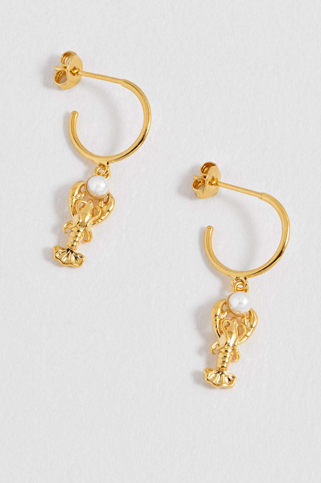 Estella Bartlett Lobster Hoop Earrings